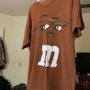 M&M brown face T-shirt